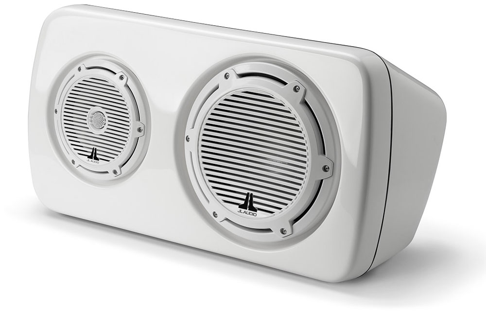 JL Audio Left Side 3-Way Full Range Enclosed Marine Speaker - M103EWS-CG-WH-L