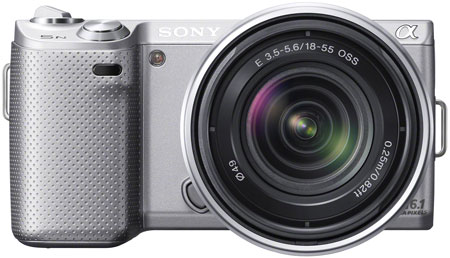 Sony NEX-5N Silver Digital SLR Camera With 18-55mm Lens - NEX-5NK/S