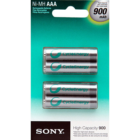 Sony AAA Rechargeable Batteries 4 Pack - NHAAAB4EN