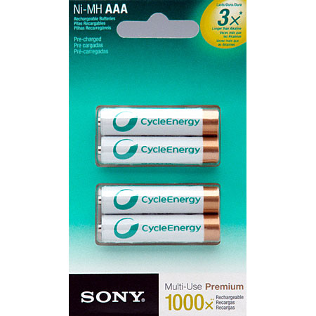 Sony AAA Rechargeable Batteries 4 Pack - NHAAAB4KN
