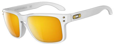 Oakley Polarized Shaun White Signature Series Mens White Holbrook Sunglasses - OO910218