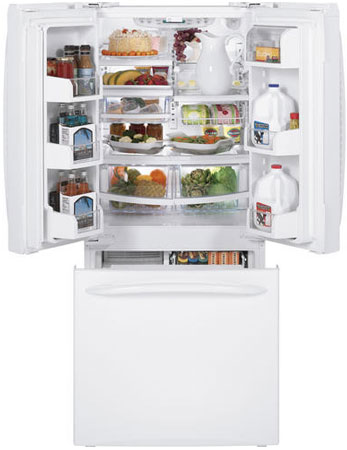 GE Profile PFSS0MFZWW White Bottom-Freezer Refrigerator - PFSS0MFZWW GE Profile PFSS0MFZWW White Bottom-Freezer Refrigerator - PFSS0MFZWW