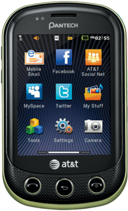 Pantech Pursuit 2 Green AT&T Wireless Cellular Phone - PURSUIT2G