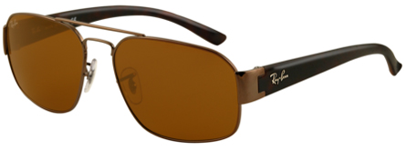 Rayban RB3427 Mens Navigator Dark Brown Sunglasses - RB3427 096 Rayban RB3427 Mens Navigator Dark Brown Sunglasses - RB3427 096