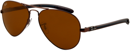 Rayban RB8307 Aviator Tech Polarized Brown Sunglasses - RB8307 014/N6
