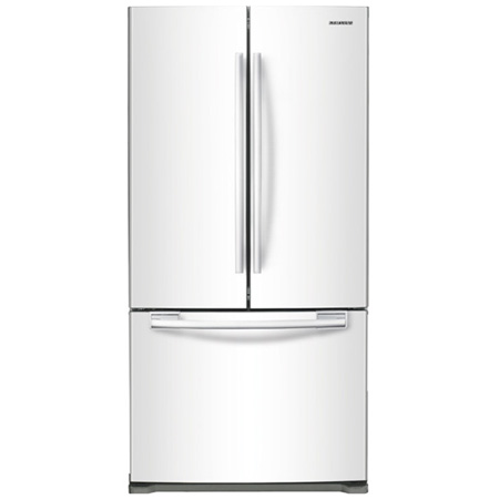 Samsung RF197 White 18 Cu. Ft. French Door Bottom Freezer Refrigerator - RF197ACWP