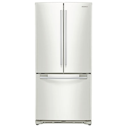 Samsung RF217 White 20 Cu. Ft. French Door Bottom Freezer Refrigerator - RF217ACWP