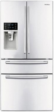 Samsung RF4267 White 26 Cu. Ft. French Door Bottom Freezer Refrigerator - RF4267HAWP