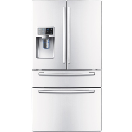 Samsung RF4287 White 28 Cu. Ft. French Door Bottom Freezer Refrigerator - RF4287HAWP