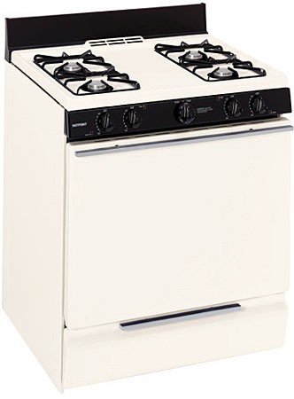 GE Hotpoint 30 ' Bisque Free-Standing Gas Range - RGB508PPHCT