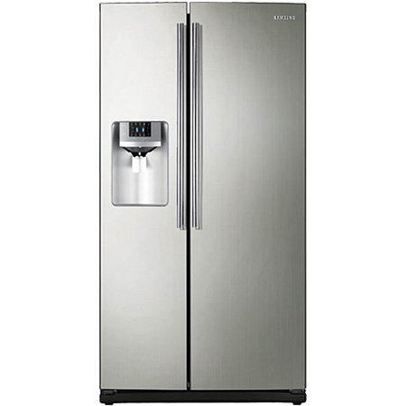 Samsung RS261 Stainless Platinum Side-By-Side Refrigerator - RS261MDPN