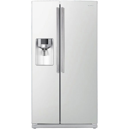 Samsung RS263 White Side-By-Side Refrigerator - RS263TDWP