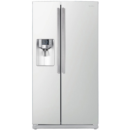 Samsung RS265 White Side-By-Side Refrigerator - RS265TDWP