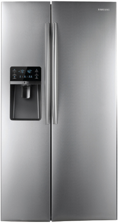 Samsung 30 Cu Ft Stainless Steel Side By Side Refrigerator - RSG307AARS