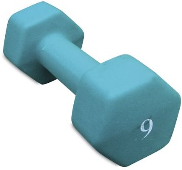 Cap Barbell Neoprene Green 9 Lb Dumbbell - SDN9LB