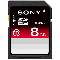 Sony 8GB Secure Digital High-Capacity (SDHC) Class 10 Memory Card - SF8NXTQ Sony 8GB Secure Digital High-Capacity (SDHC) Class 10 Memory Card - SF8NXTQ