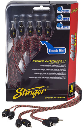 Stinger 4000 Series 6-Channel Interconnect Cable - SI4617