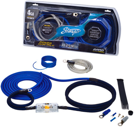 Stinger 6000 Series 4 Gauge Power Wiring Kit - SK6241