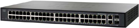 Cisco SLM248G 48-Port 10/100 Base 2-Port Gigabit Smart Ethernet Switch - SLM248GT-NA