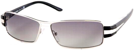 Prada SPR 50HS Silver Mens Sunglasses - SPR 50HS 1BC3M1