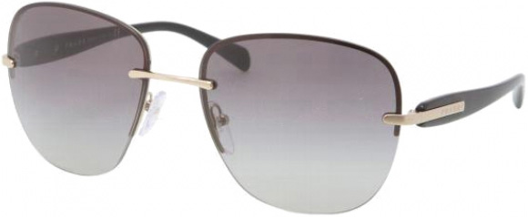 Prada SPR 50OS Rimless Unisex Aviator Sunglasses - SPR 50O S60 ZVN3M1