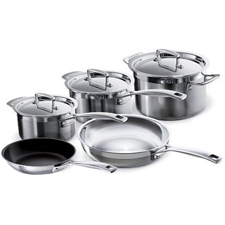 Le Creuset Tri-Ply Stainless Steel 8-Piece Cookware Set - SSC07198