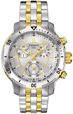 Tissot PRS 200 Mens Silver PVD Quartz Sport Watch - T067.417.22.031.00
