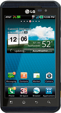 LG Thrill Black AT&T Wireless Cellular Phone - THRILL