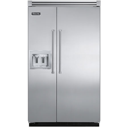 Viking 48 ' Professional Series Stainless Steel Built-In Side-By-Side Refrigerator - VCSB548D