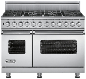 Viking 48 ' Custom Series Sealed Burner Dual Fuel Range - VDSC5484GS