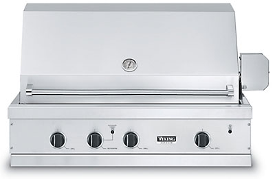 Viking 41" Ultra-Premium E-Series Stainless Steel Outdoor Natural Gas Grill - VGBQ4103RE2NSS