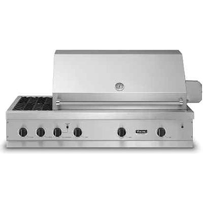 Viking 53" Ultra-Premium E-Series Stainless Steel Outdoor Natural Gas Grill - VGIQ532-3R/E2