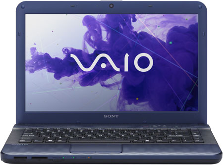 Sony VAIO E Series Blue Laptop Computer - VPCEG34FX/L