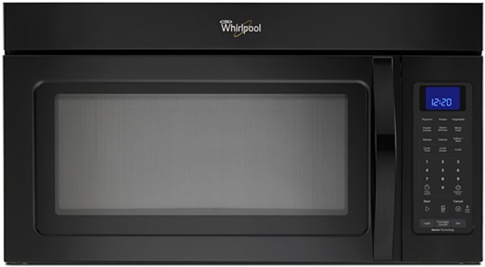 Whirlpool Black Microwave Hood Combination - WMH32517AB