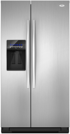 Whirlpool WSF26D4EXS Stainless Steel Side-By-Side Refrigerator - WSF26D4EXS