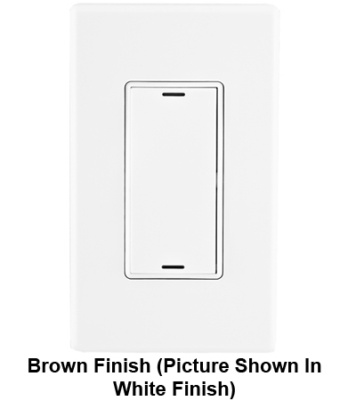Control4 Brown Wireless 2 Button Keypad - C4KP2ZBR