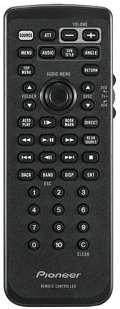 Pioneer Remote Control With DVD/Audio Controls - CDR55