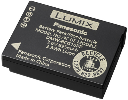 Panasonic Lumix DMC-ZS3 And DMC-ZS1 Black DMW-BCG10 ID Secured Battery - DMW-BCG10