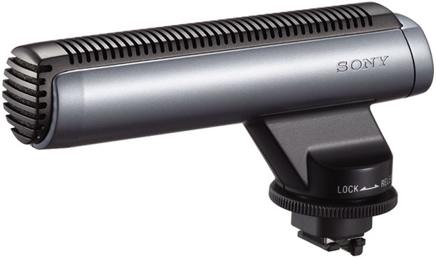 Sony Shotgun Camcorder Microphone In Graphite Silver Finish - ECM-HGZ1