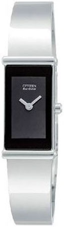 Citizen Eco-Drive Silhouette Bangle Black Dial Womens - EG2450-53E