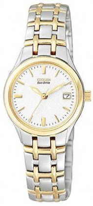Citizen Eco-Drive Silhouette Sport Two Tone Womens Watch - EW1264-50A
