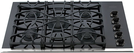 Frigidaire Gallery Series 36 ' FGGC3665KB Black Gas Cooktop - FGGC3665KB