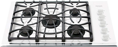 Frigidaire Gallery Series 36 ' FGGC3665KW White Gas Cooktop - FGGC3665KW