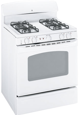 GE 30 ' White Free-Standing Gas Range - JGBP27DEMWW