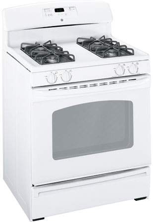GE 30 ' White Free-Standing Gas Range - JGBS23DEMWW