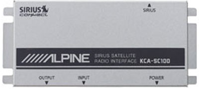 Alpine Sirius Satellite Radio Plug And Play Interface - KCA-SC100