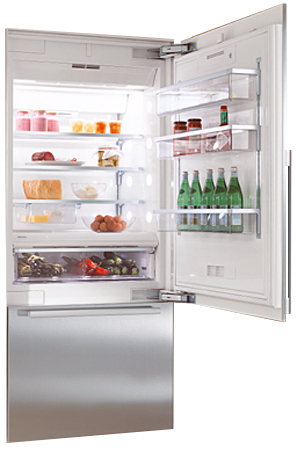 Miele 36 ' Fully-Integrated Stainless Steel Bottom Freezer Refrigerator - KF1901SF