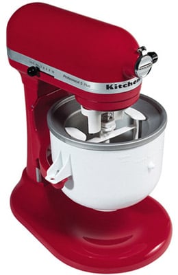 KitchenAid Ice Cream Maker Stand Mixer Attachment - KICA0WH