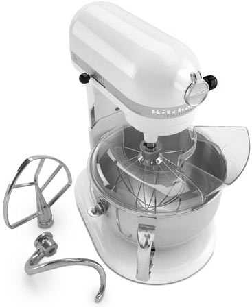 KitchenAid Professional 600 Series White Bowl-Lift Stand Mixer - KP26M1XWH
