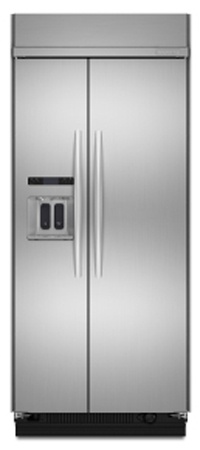 KitchenAid Stainless Steel 36 ' Built-In Side By Side Refrigerator - KSSC36QTS